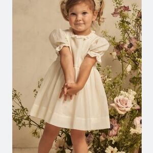 NORALEE Adorable White Puff Sleeve Dress